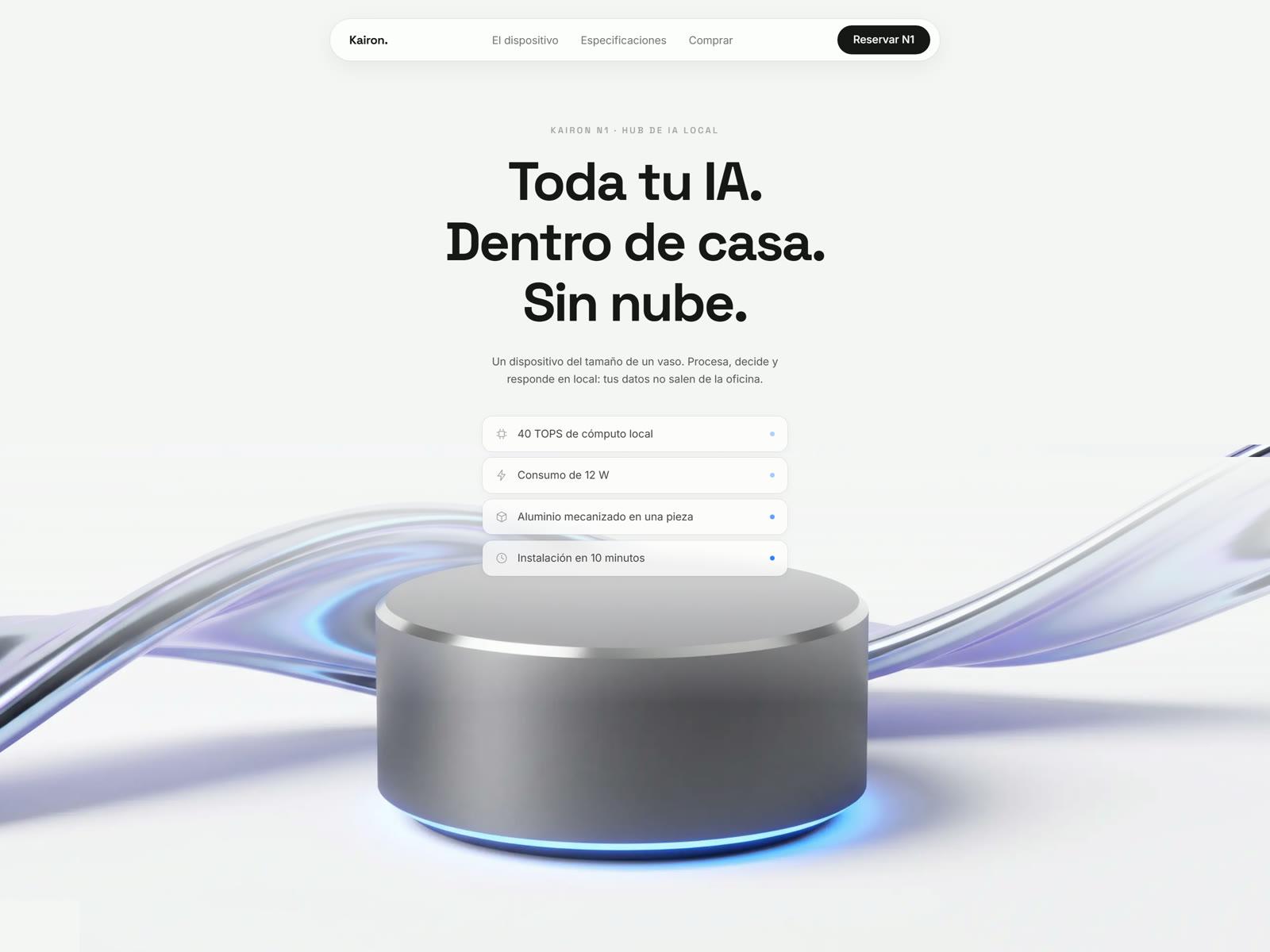 Captura de una web/app premium